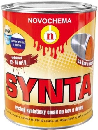 NOVOCHEMA Email S 2013 SYNTA- Syntetická vrchná farba - 2320 - hnedá kávová - 0,75 Kg