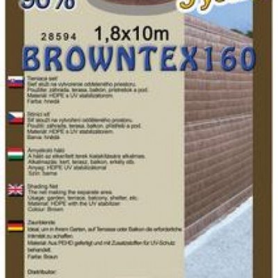 SIEŤ TIENIACA BROWNTEX 1,8X10M HNEDÁ 160G/M2