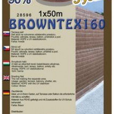 SIEŤ TIENIACA BROWNTEX 1X50M HNEDÁ 160G/M2