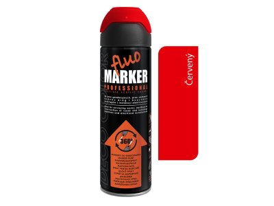 Deco Color Fluomarker - Značkovací sprej červený 500ml